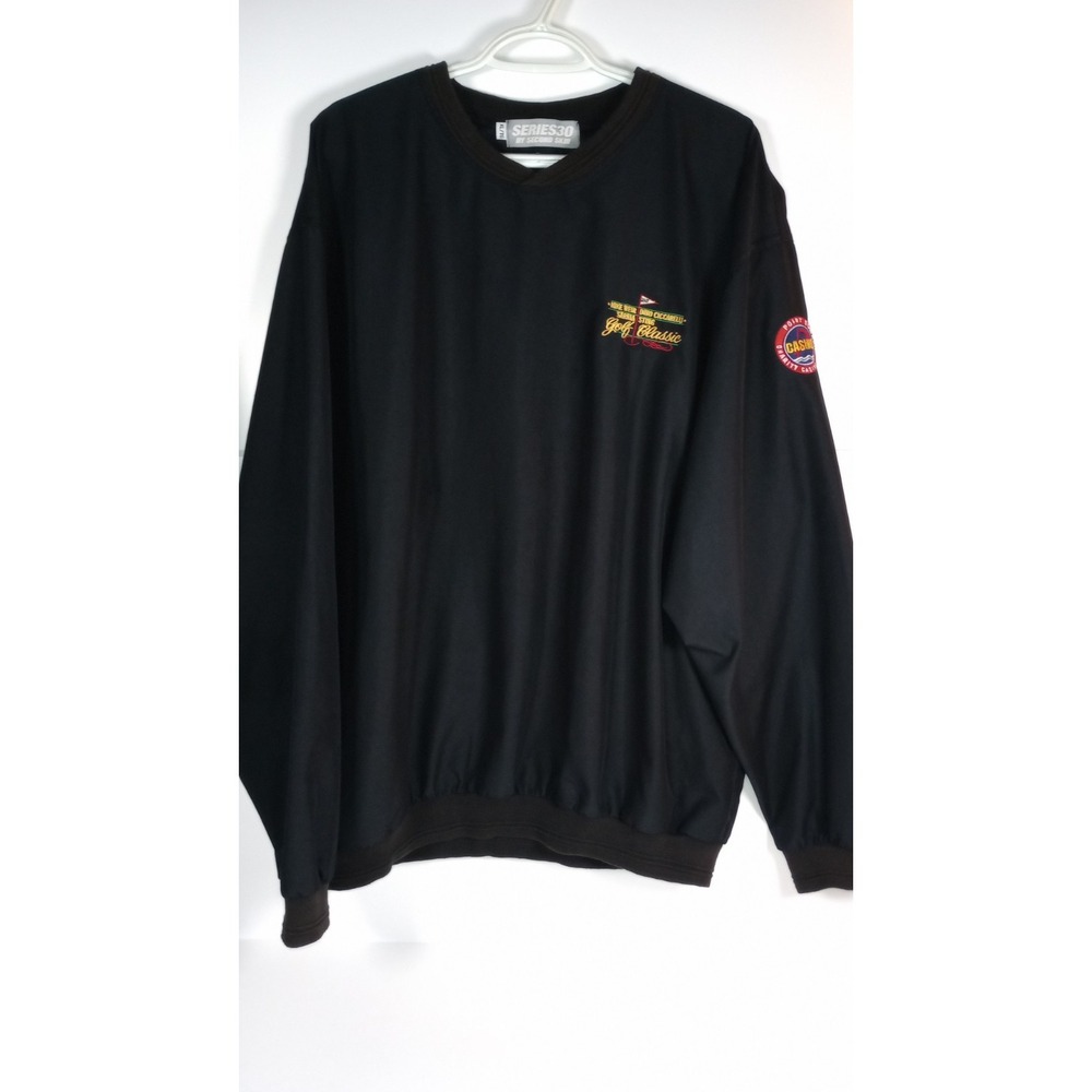 VTG Second Skin Hydrashield Mens XL Black Mike Weir Golf Classic Shell Pullover
